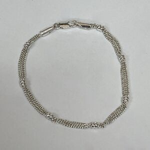 Silver-tone Silver Chain Women's Fashion Bracelet